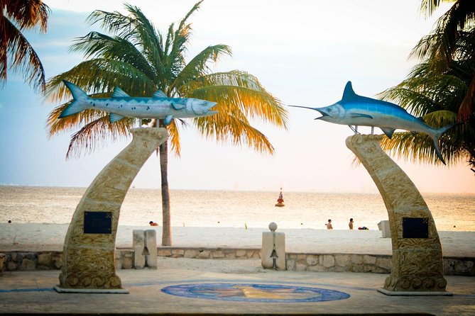 Isla Mujeres Unlimited Catamaran with Transportation from Cancun - Island center, shopping, and the return sail