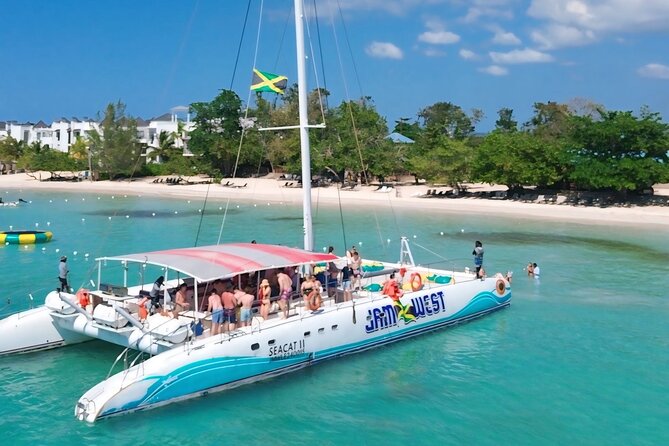 Jamwest Beach Negril Family Catamaran Cruise Pick up from Lucea - What the $95 price really covers