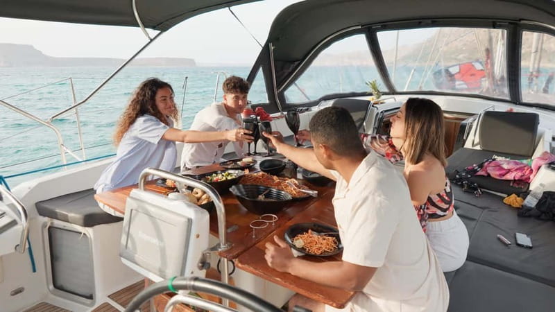 Kissamos: Balos & Gramvousa Luxury Catamaran Cruise - Setting sail from Kissamos Port