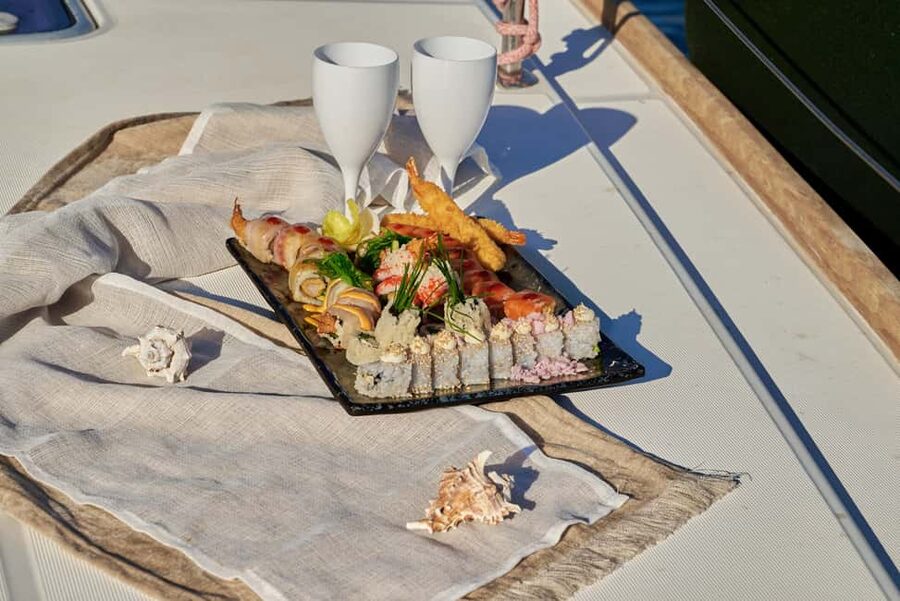 Kissamos: Catamaran Balos Sunset Cruise with Sushi & Drinks - Agios Sozon, Swimming, and Time in the Water
