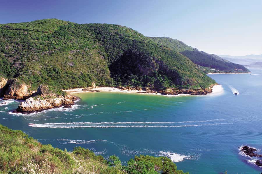 Knysna: Luxury Catamaran Marine Adventure Tour - A two-hour route from Thesen Island to the open coast