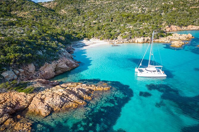 La Maddalena Archipelago Catamaran Day Tour - Spargi: the main swimming hour