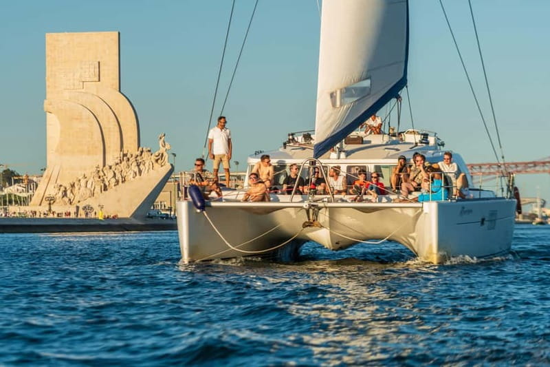 Lisbon: Catamaran Cruise with Drinks & Pastel de Nata - Commerce Square and the first look at Lisbon