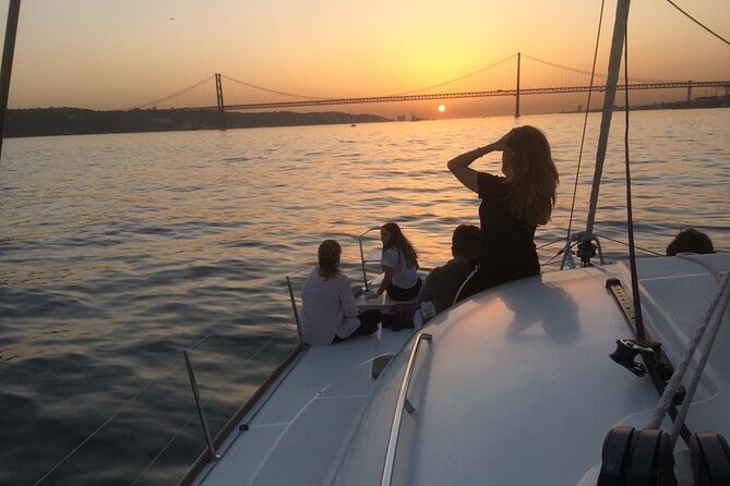 Lisbon Sailing Catamaran Public Cruise with drinks - Praça do Comércio from the river