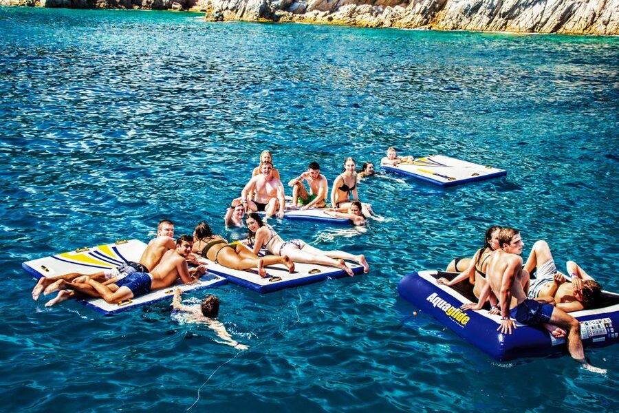 Lloret de Mar: Catamaran Sailing Cruise with BBQ and Drinks - A simple BBQ served while you stay on the water