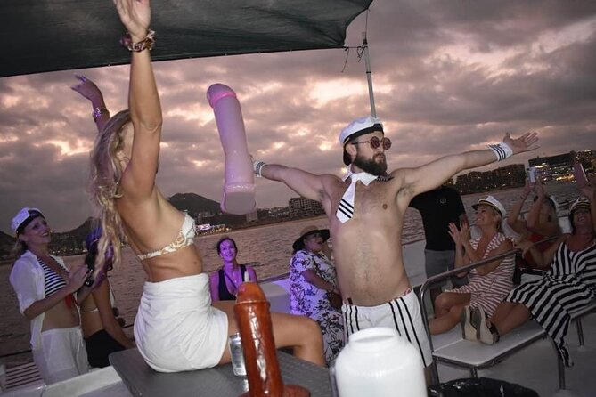 Los Cabos Catamaran: Iconic Sunset Cruise with Drinks & DJ - The adults-only party setup