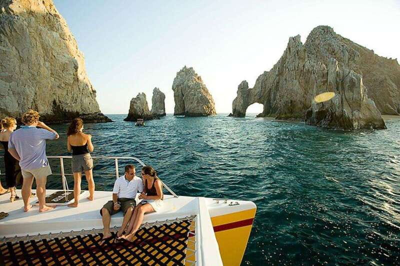 Los Cabos: Jazz & Wine Sunset Catamaran Cruise - From Gali Plaza to the Tropicat