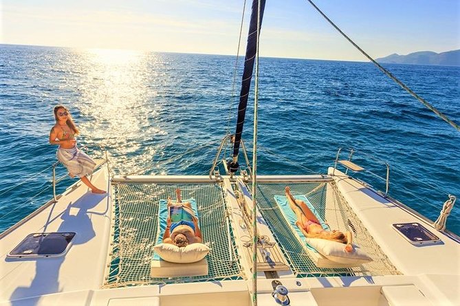 Luxury All-Inclusive Catamaran Cruise to Ile aux Cerfs and GRSE Waterfall - Key points at a glance