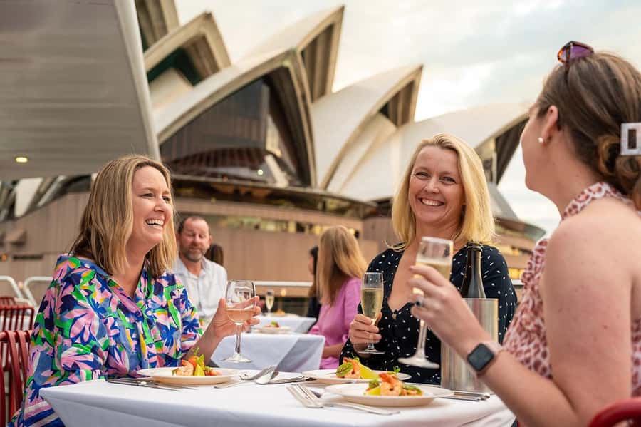 Luxury Catamaran Lunch Cruise with Deluxe Buffet - The Opera House, Circular Quay, and Fort Denison