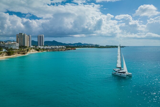 Luxury Catamaran Private Charter in St. Maarten/St. Martin - Setting Sail from Port de Plaisance