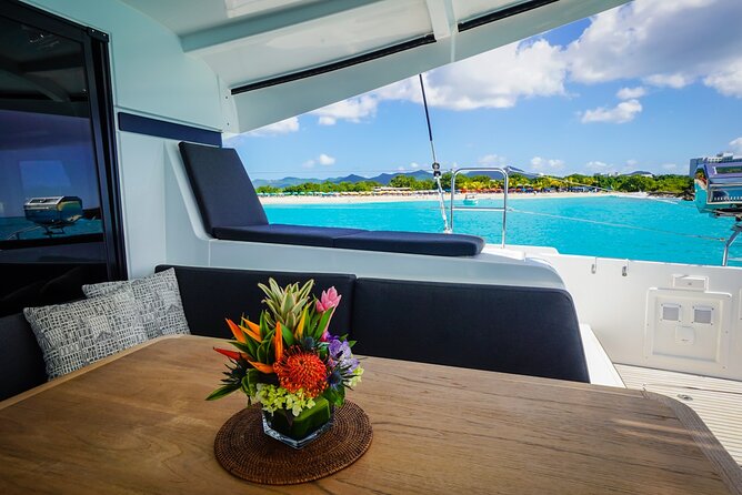 Luxury Catamaran Private Charter in St. Maarten/St. Martin - Maho Beach and the Flight Path Finish