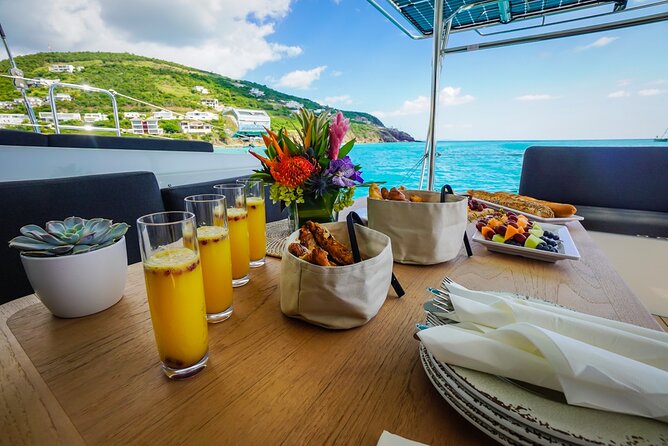 Luxury Catamaran Private Day Sail from St. Maarten to Anguilla - The return through Simpson Bay Bridge