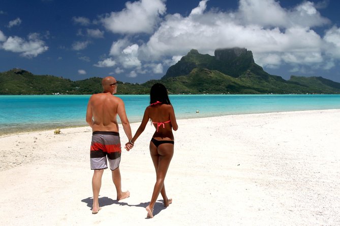 LUXURY PRIVATE Catamaran : Full-Day Sail & Polynesian Motu Lunch - Mount Otemanu views from the water