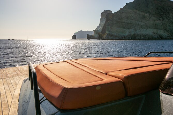 Luxury Private Power Catamaran Tour in Santorini - Ammoudi Bay and the first look at the cliffs