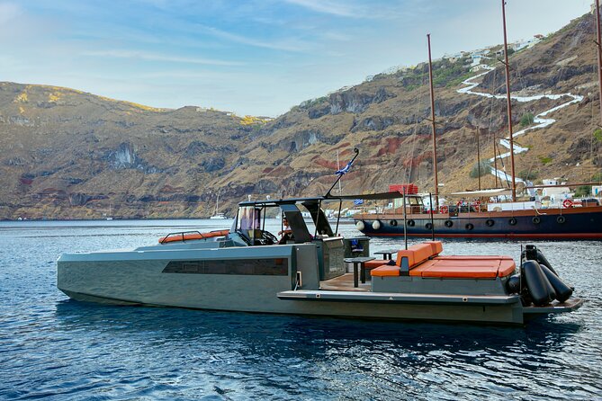 Luxury Private Power Catamaran Tour in Santorini - Santorini Volcano and the waters near Nea Kameni