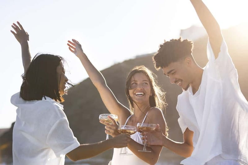 Malaga: Catamaran Sunset or Night Cruise w/ Live DJ & Drink - Leaving Malaga Port for the Alboran Sea