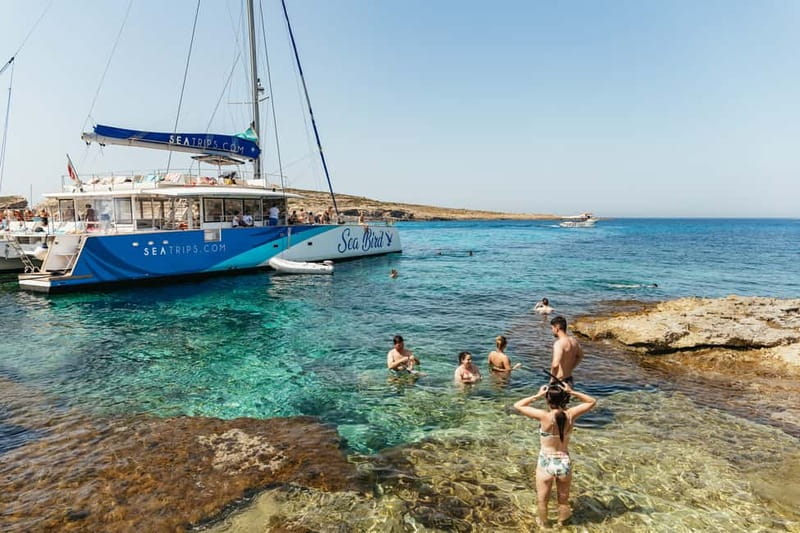 Malta: Blue Lagoon, Beaches & Bays Trip by Catamaran - Blue Lagoon Without a Land Stop