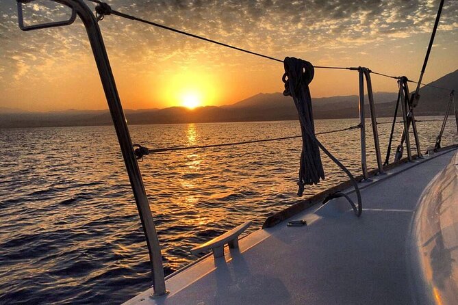 Marbella Small Group Catamaran with Dolphin Watching - Sunset views from the catamaran