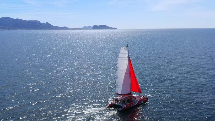 Marseille : Calanques Catamaran Cruise with Lunch & Wine - Sugiton closes the coastal route