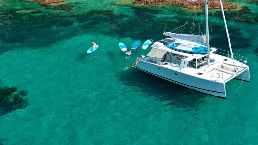 Marseille: Calanques Catamaran Tour & Standup Paddle - Château d’If and the Frioul Islands from the water