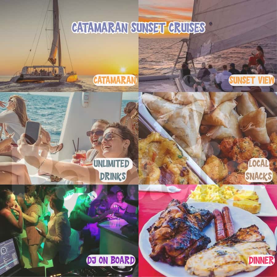 Mauritius: Catamaran Sunset Cruise with Food, Drinks & DJ - Mauritian snacks and the open bar