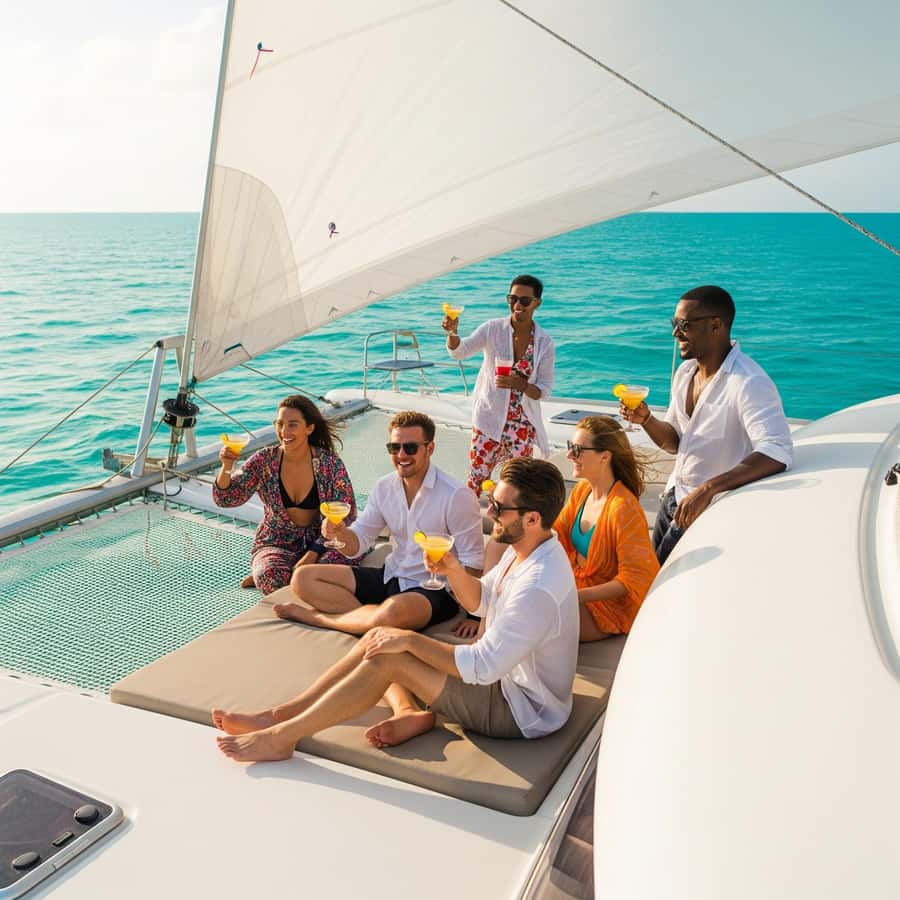 Miami: Key West with Catamaran Tour, Drinks, and Free Time - What happens during the three-hour boat outing