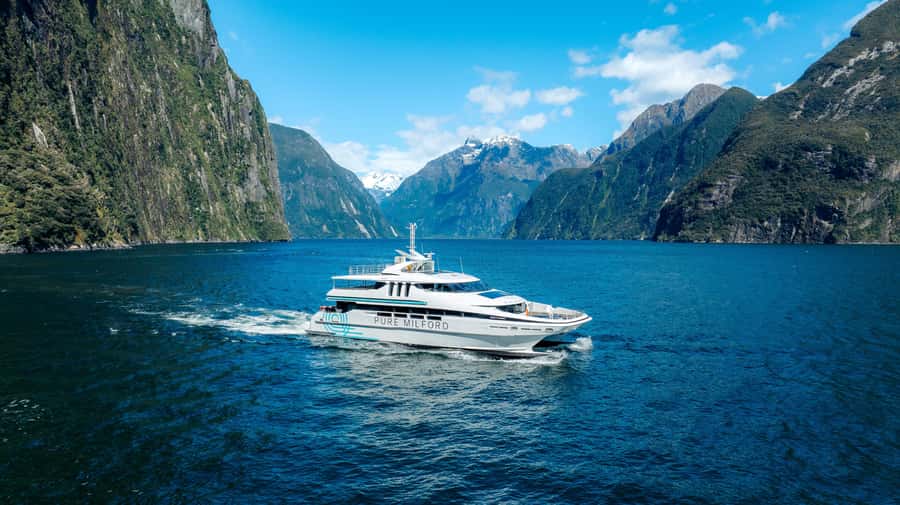 Milford Sound: Nature Cruise on a Modern Catamaran - Three levels of viewing on a modern catamaran