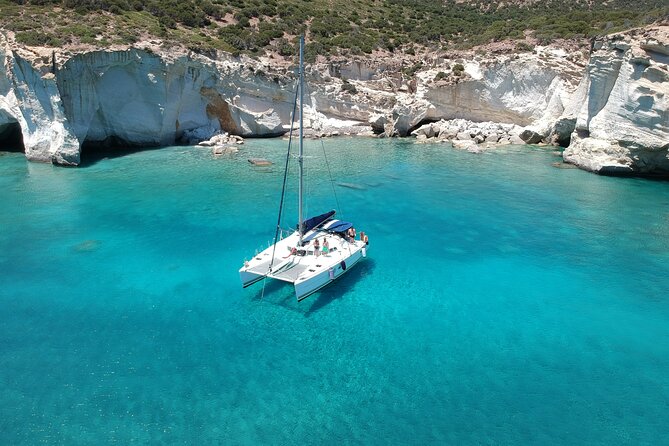 Milos caves snorkelling Catamaran Cruise in a small group - Why this Milos boat day is worth considering