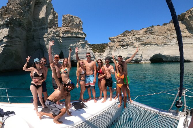Milos caves snorkelling Catamaran Cruise in a small group - What the small group really changes