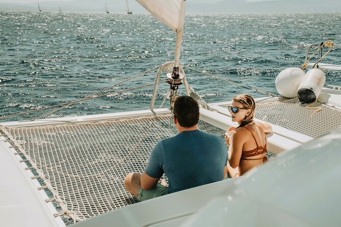 Milos Luxury Catamaran Cruise to Kleftiko Bay with Lunch - A Greek Lunch Served on Board