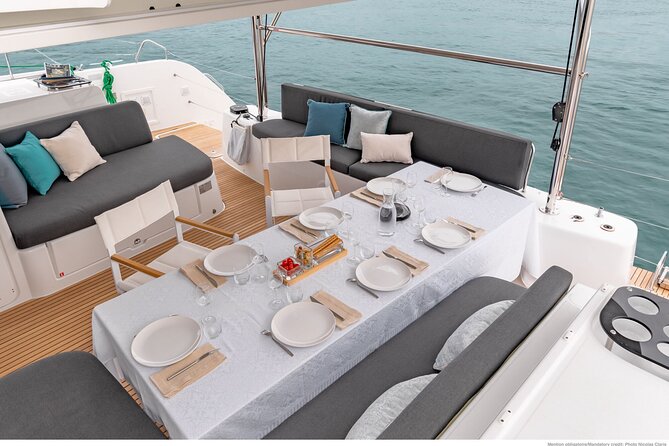 Milos & Poliegos Catamaran Cruise Homemade Full menu BBQ & Drinks - Theiorychia and the island’s sulfur works