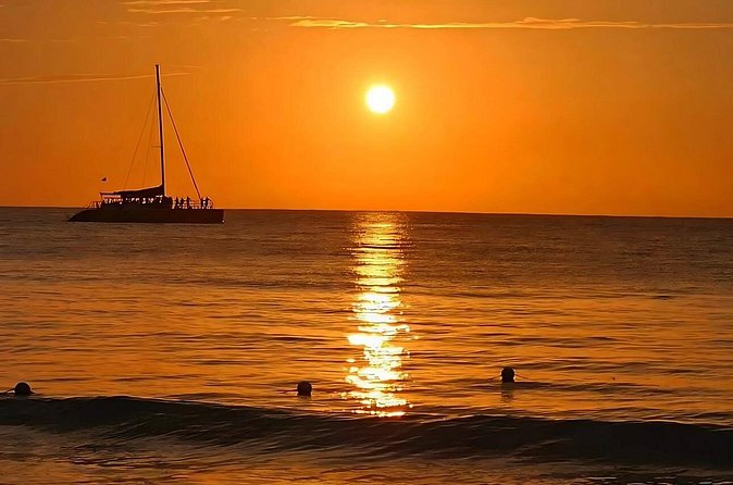 Montego Bay Sunset Catamaran Cruise with Open Bar & Music - The coastline looks different from the deck