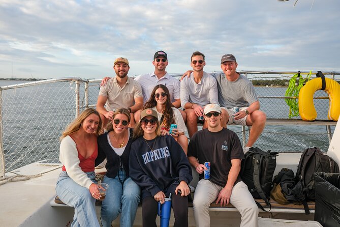 Morning Charleston Harbor Sail Lux Catamaran Shade and Seating - A calm way to see Charleston before the day gets busy