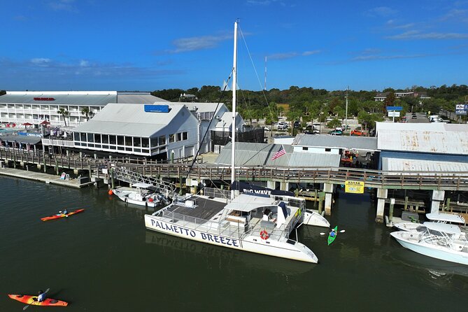 Morning Charleston Harbor Sail Lux Catamaran Shade and Seating - What the 2-hour route gives you