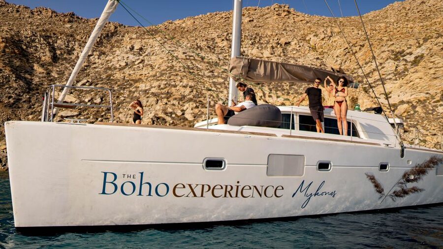 Mykonos: Boho Experience Catamaran Cruise - Key points at a glance