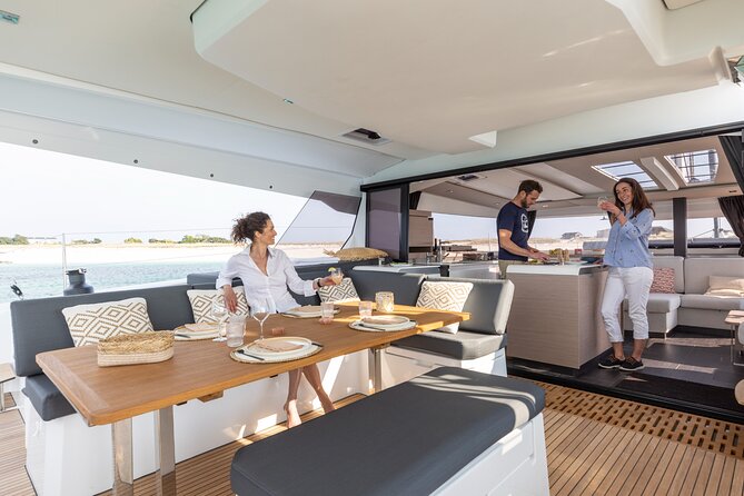 Mykonos: Brand-New Catamaran Cruise with Meal, Drinks & Transport - How much value do you get for $180.19?