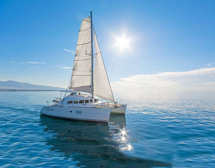 Mykonos: Catamaran Cruise With Meal and Drinks - Setting sail from Mykonos