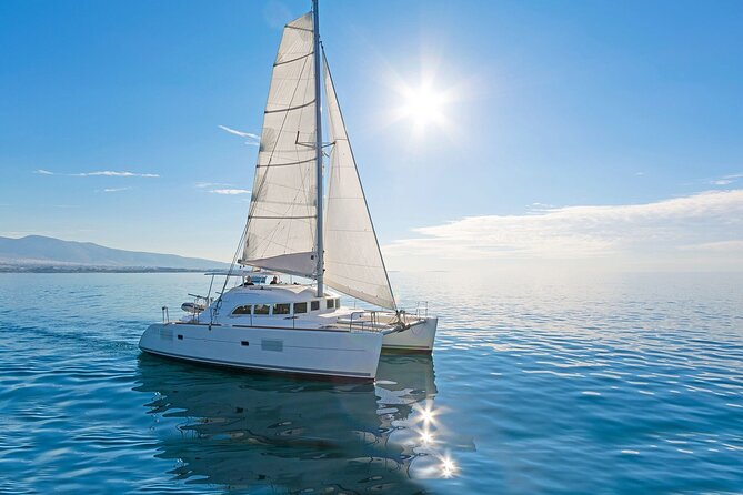 Mykonos Catamaran Cruise with Meal Drinks and Sup - Delos is a photo stop, not a land visit