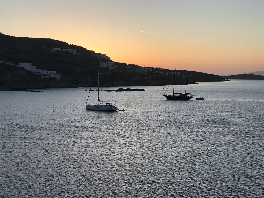Mykonos: Full-Day Catamaran Cruise with Fresh Lunch - Lunch with a view of the Aegean