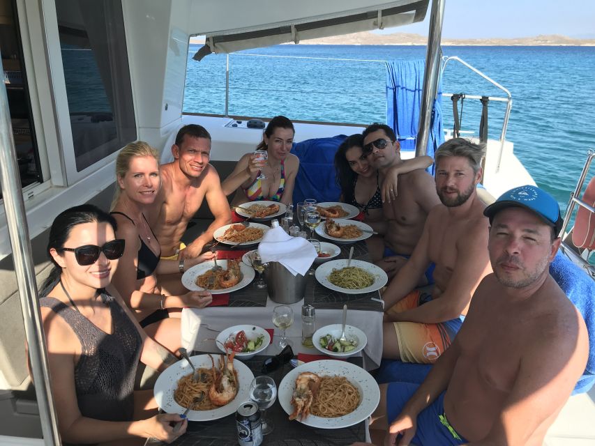 Mykonos: Full-Day Catamaran Cruise with Fresh Lunch - The crew sets the tone