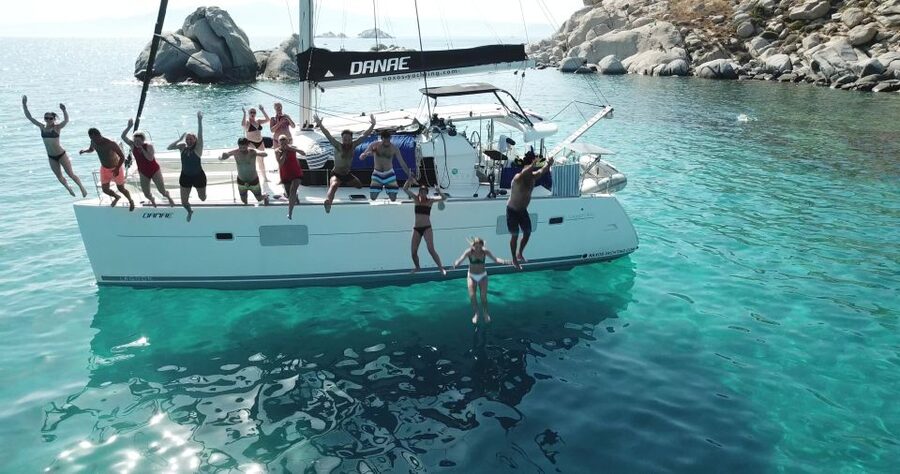 Naxos: Catamaran Cruise with Swim Stops, Food, and Drinks - Coffee, fruit, and a proper Greek lunch