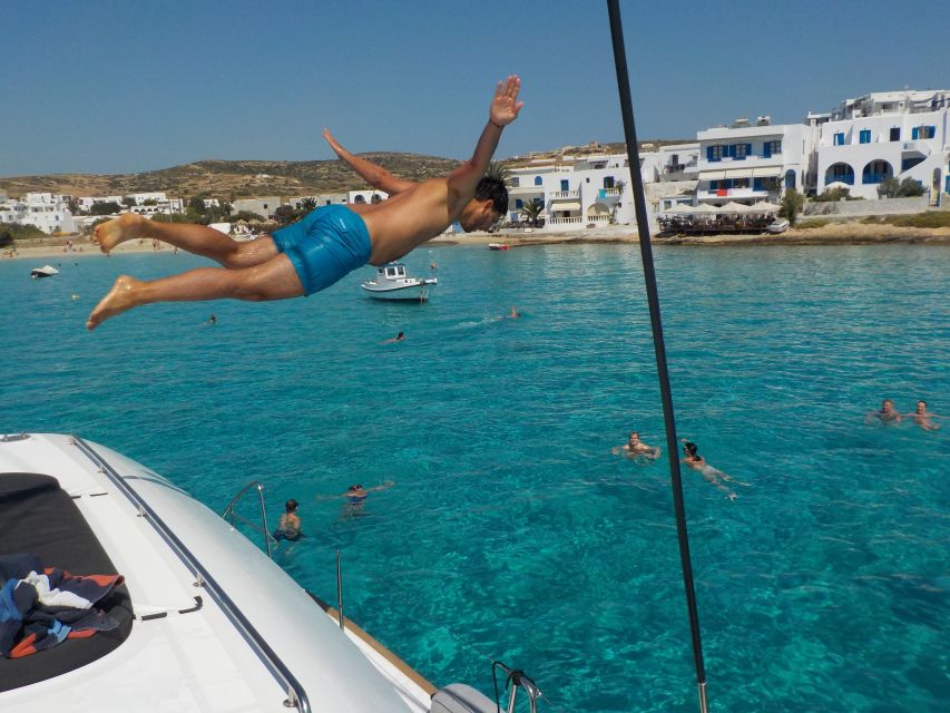 Naxos: Catamaran Cruise with Swim Stops, Food, and Drinks - The boats and the feel onboard