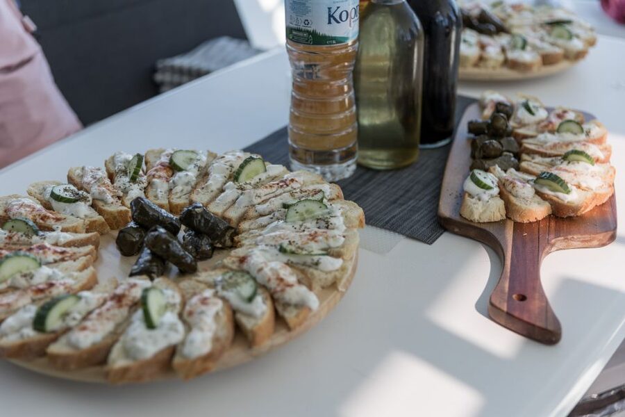 Naxos: Catamaran Cruise with Swim Stops, Food, and Drinks - What the captain and crew add