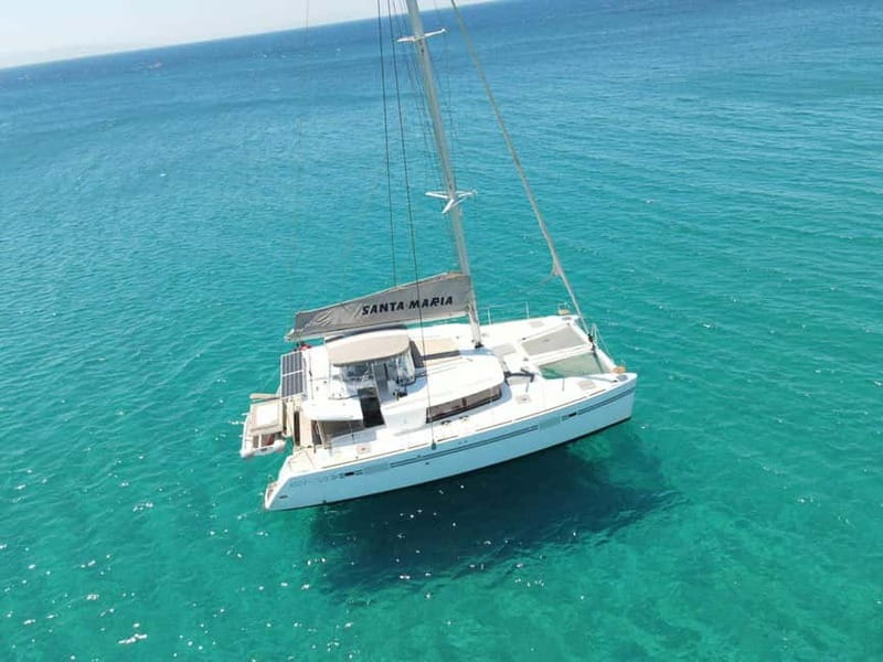 Naxos: Naxos Catamaran Sailing Cruise with Lunch and Drinks - Swimming in clear Cycladic water