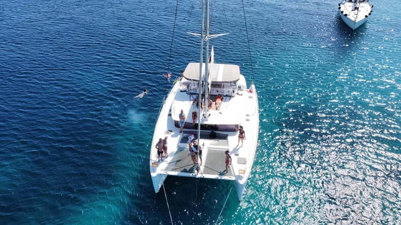 Naxos: Naxos Catamaran Sailing Cruise with Lunch and Drinks - What the crew adds to the day