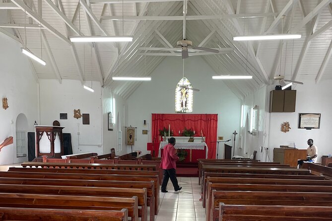 Nevis Panoramic Drive, Power Catamaran & Beach Experience - St. Thomas Anglican Church in five minutes