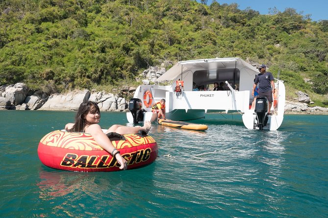 New Power catamaran for Phang Nga and Phi Phi island excursions - Phang Nga Bay adds caves, kayaking, and James Bond Island