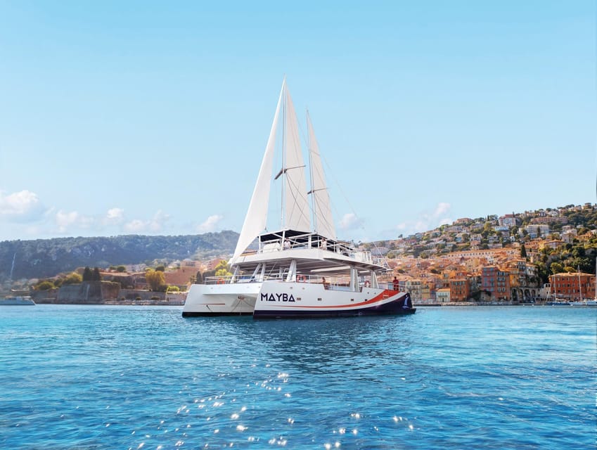 Nice : Dinner at Sea on a Maxi Catamaran - Villefranche, Cap Ferrat - Villefranche and Cap Ferrat from the water