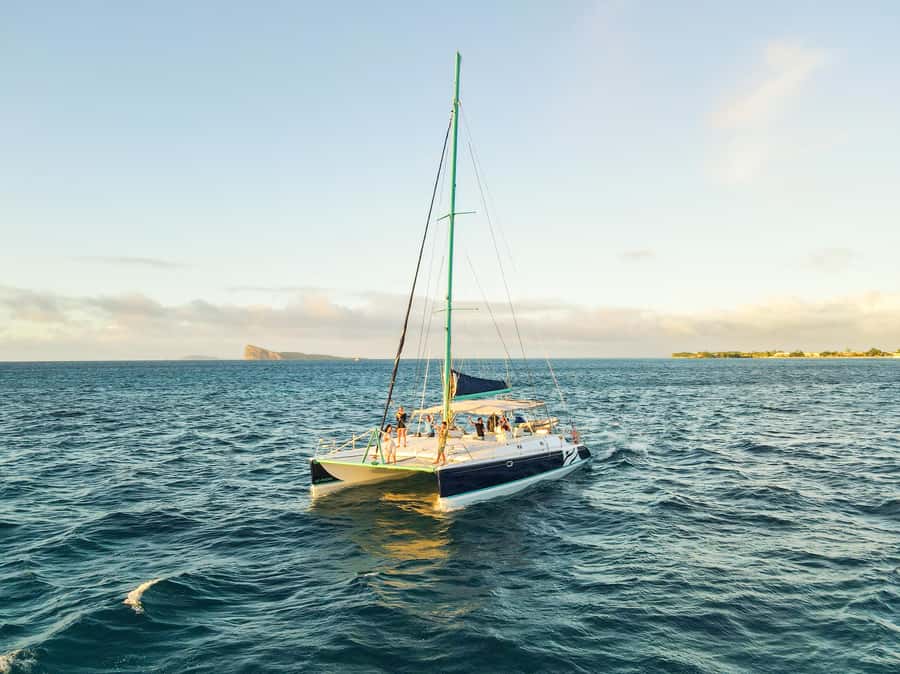 North of Mauritius: Sunset Catamaran Cruise, Drinks & Snacks - Sailing out of Grand Baie as the light changes