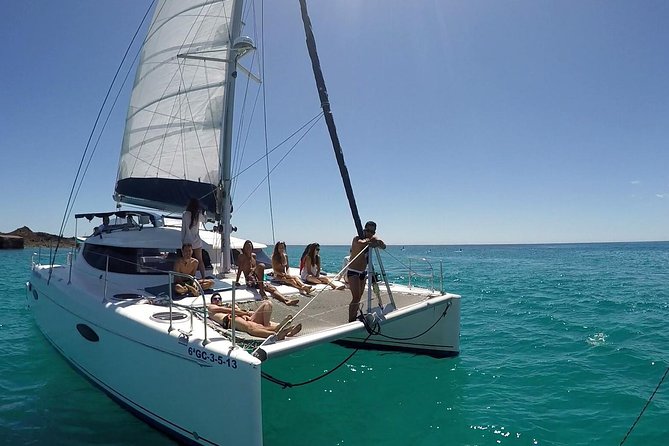 OBY Catamaran - Seeing Isla de Lobos from the water
